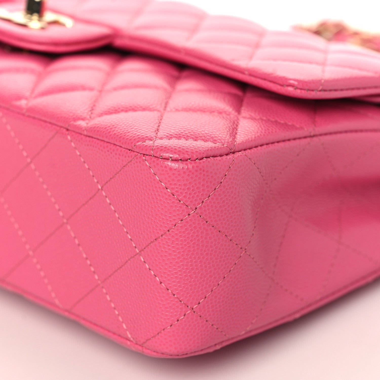 Chanel Caviar Quilted Medium Double Flap Pink 8 of 8