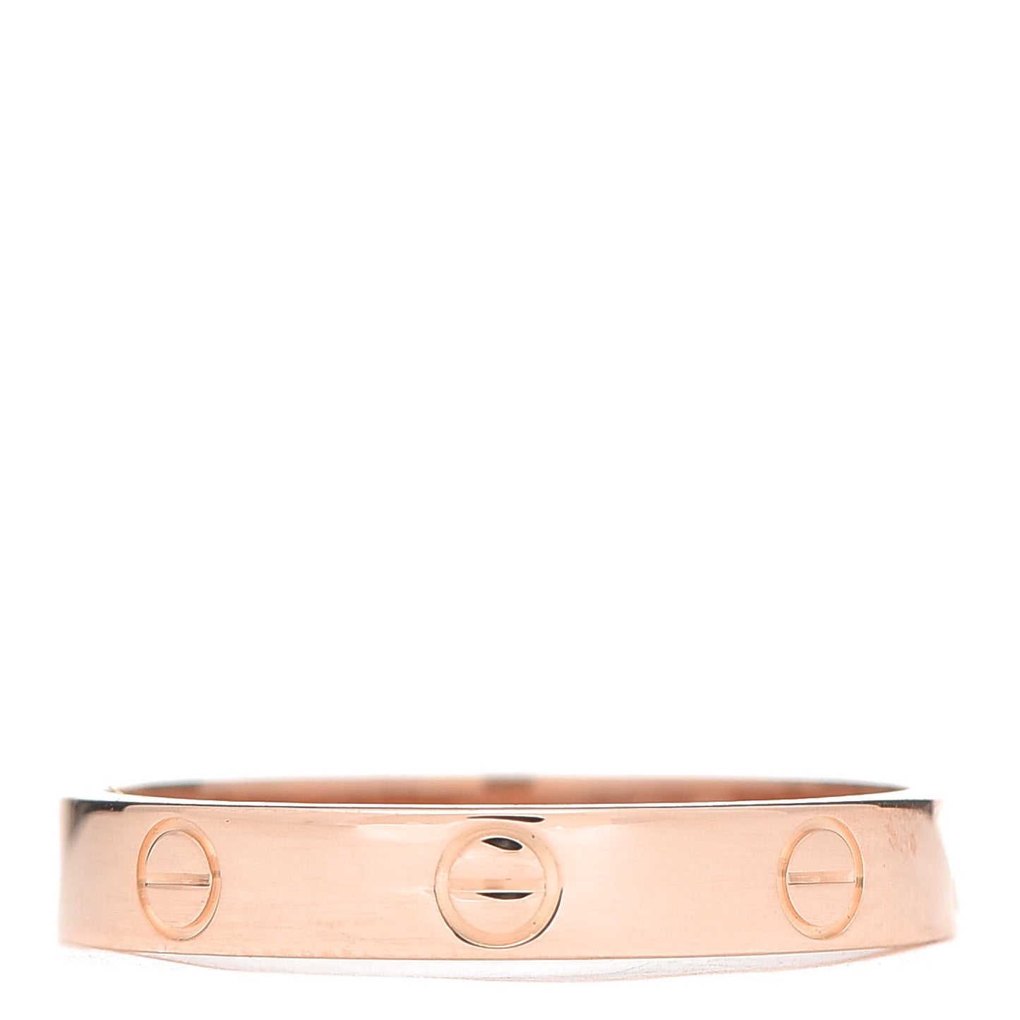 18K Pink Gold 3.5mm LOVE Wedding Band Ring 61 9.5