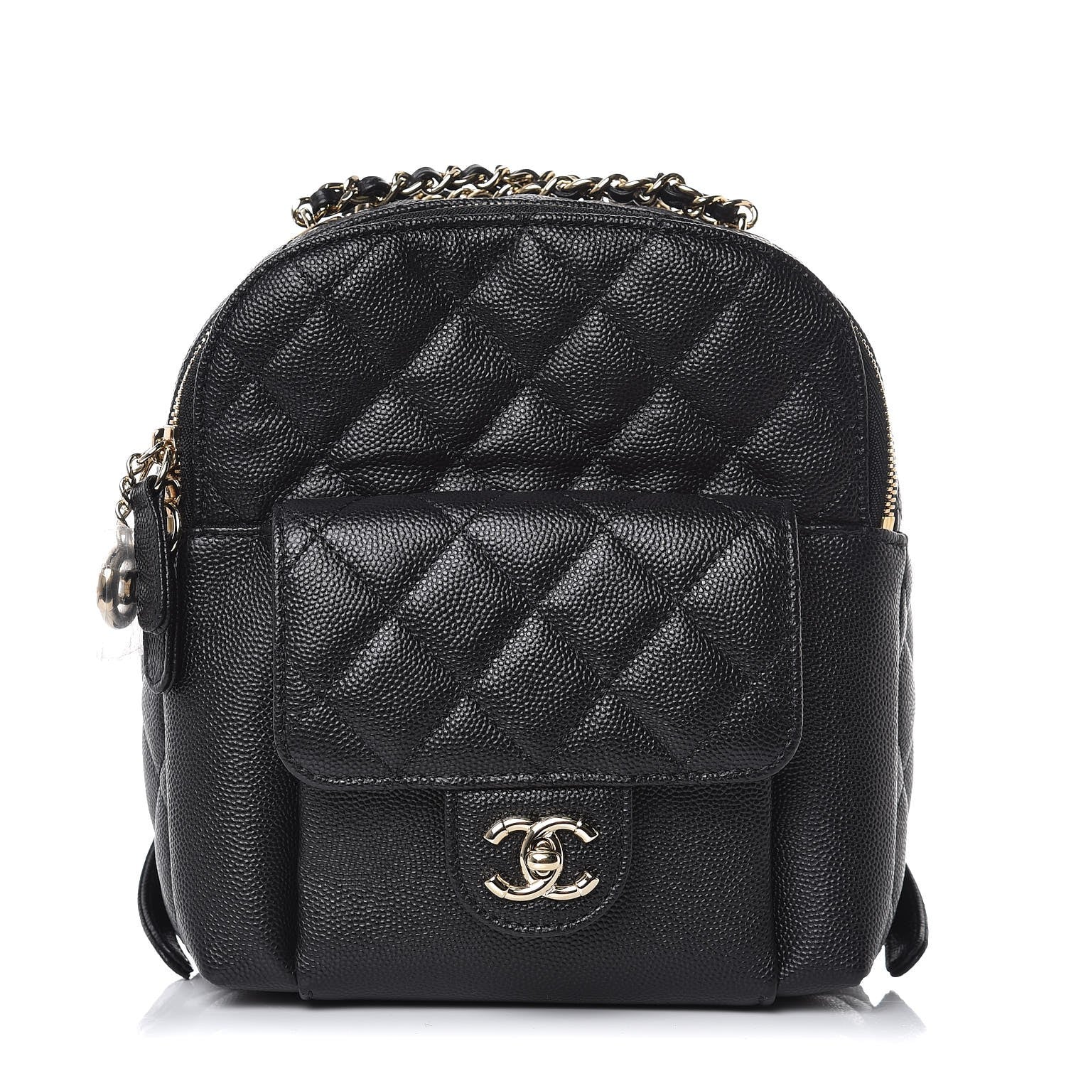 Chanel Caviar Quilted Small CC Day Backpack Black 1 of 8