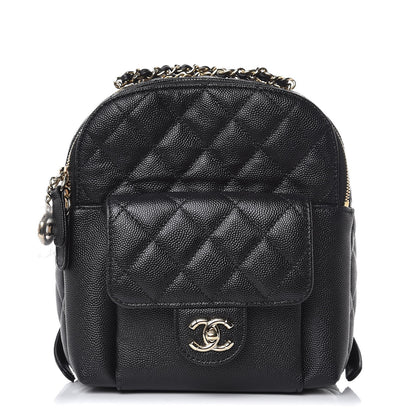 Chanel Caviar Quilted Small CC Day Backpack Black 1 of 8