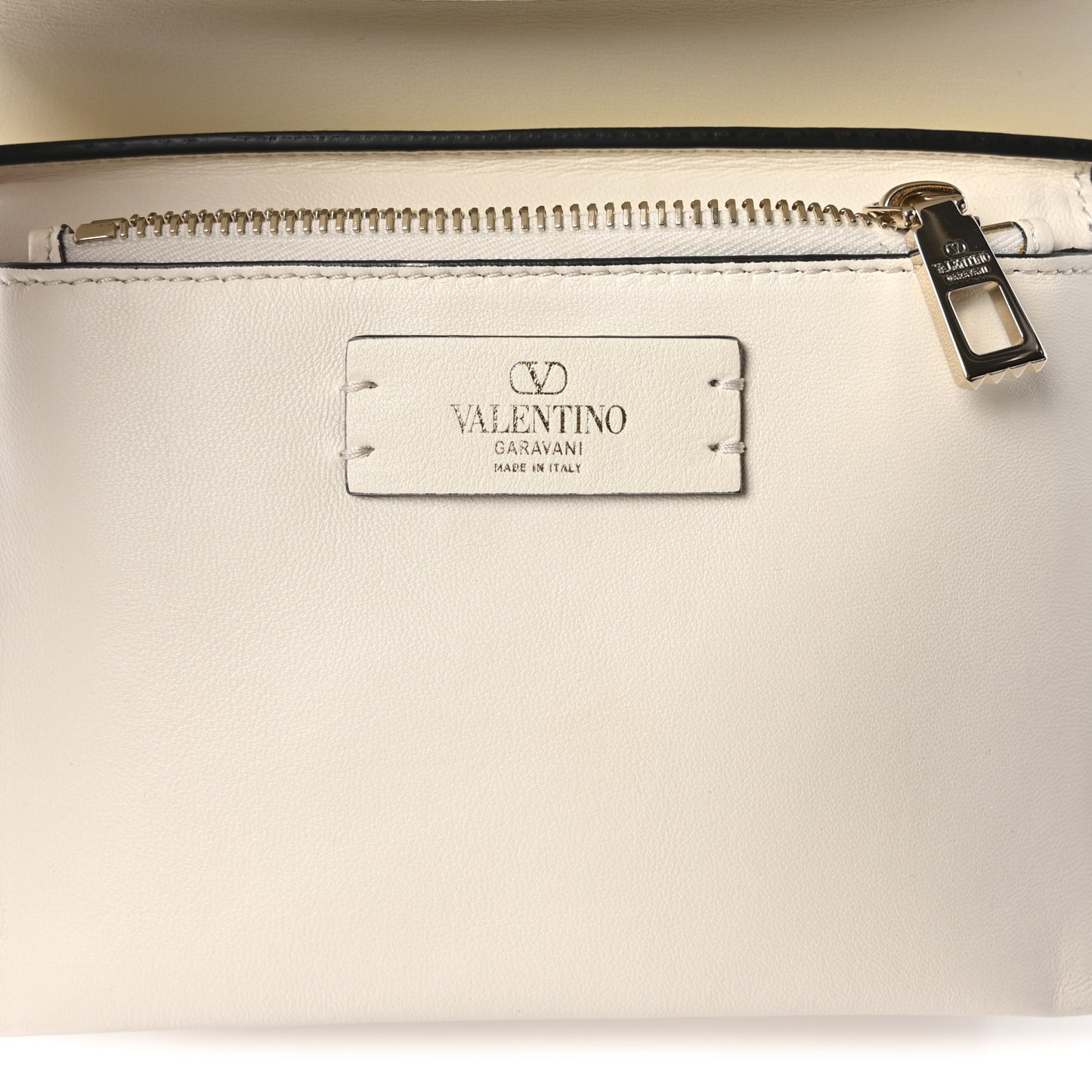 Wicker Calfskin Small VSling Top Handle Bag Natural White