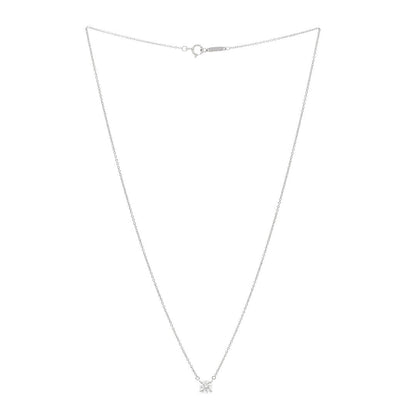 Tiffany Platinum Diamond .61ct Solitaire Pendant Necklace 3 of 6