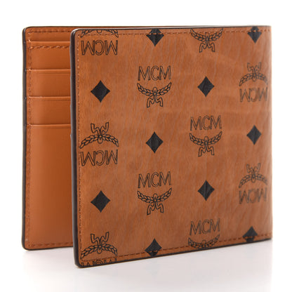 MCM Visetos Small Flap Wallet Cognac 3 of 6