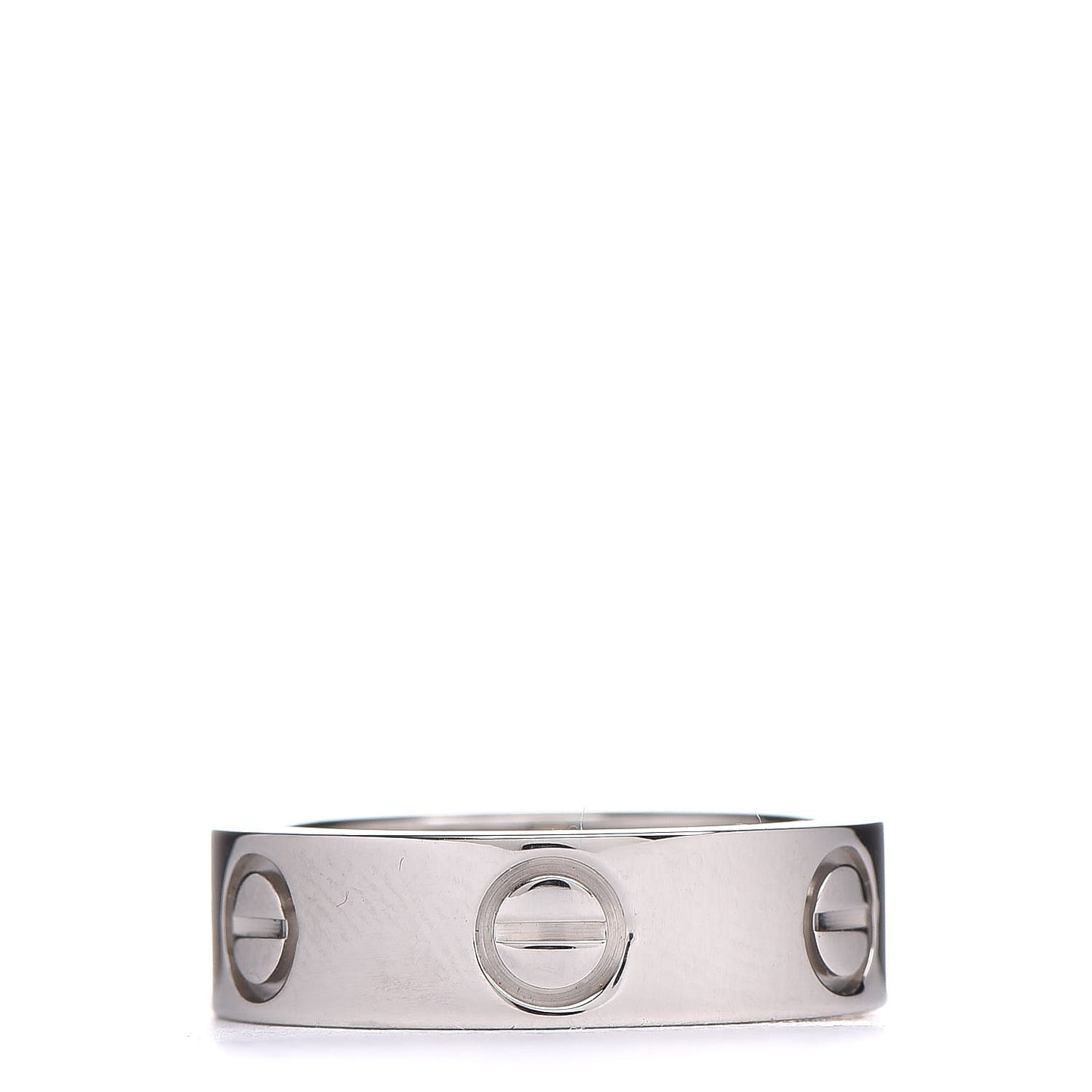 Platinum Diamond 5.5mm LOVE Ring 49 4.75