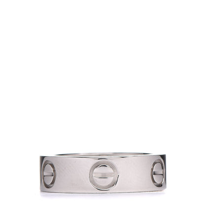 Cartier Platinum Diamond 5.5mm LOVE Ring 49 4.75 3 of 5