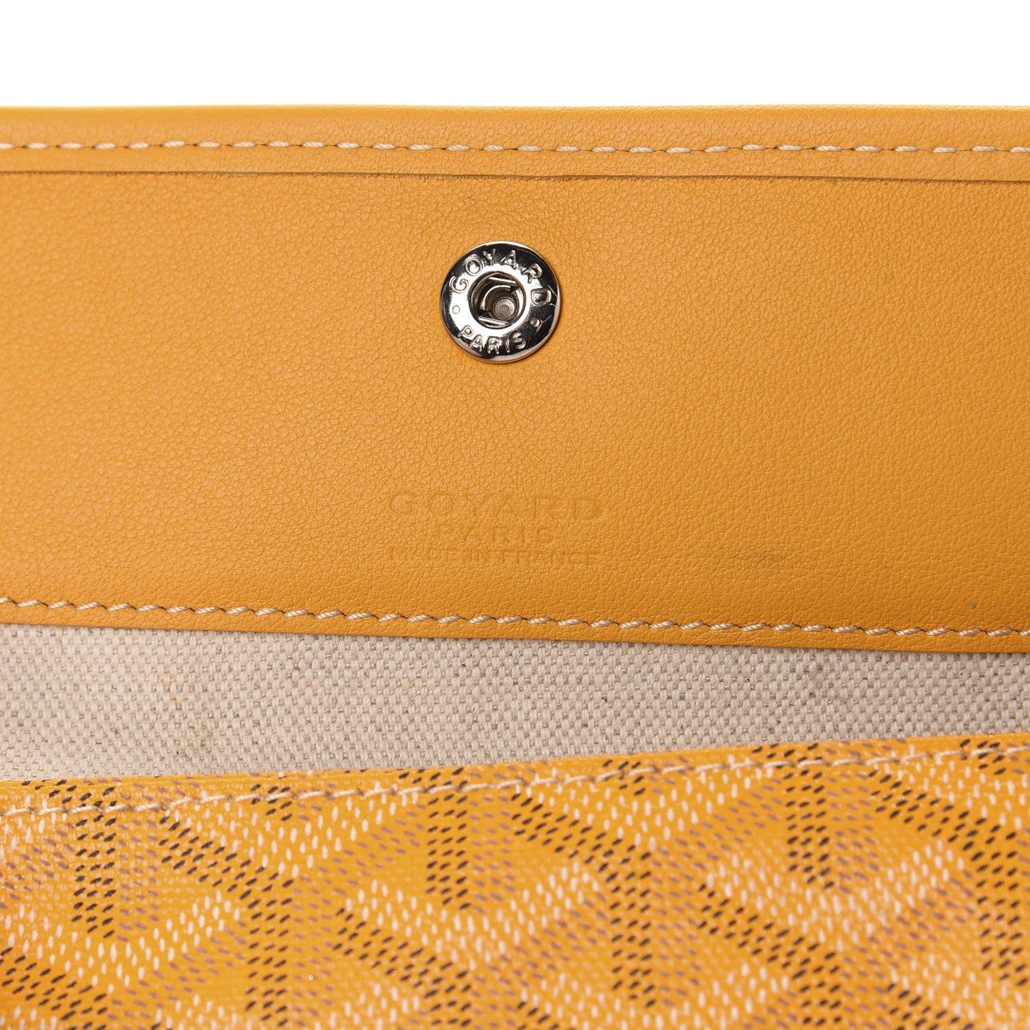 Goyardine Pouch Yellow