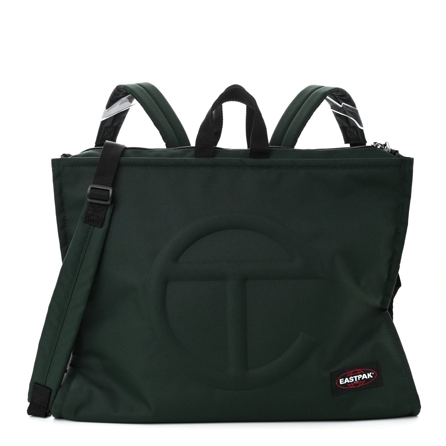 Telfar x EASTPAK Tactical Nylon Large Shopper Dark Olive 1 of 9