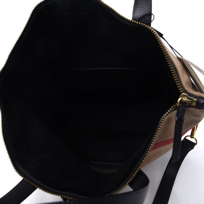 Burberry Canvas Check Armley Folding Messenger Black 5 of 9