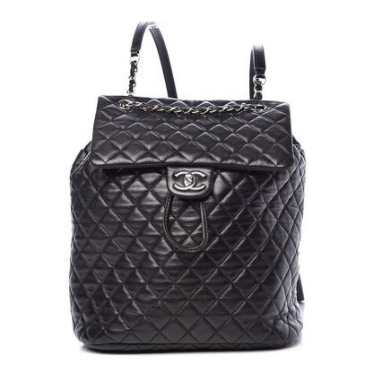 Chanel Calfskin Quilted Large Urban Spirit Backpack Black 1 of 10