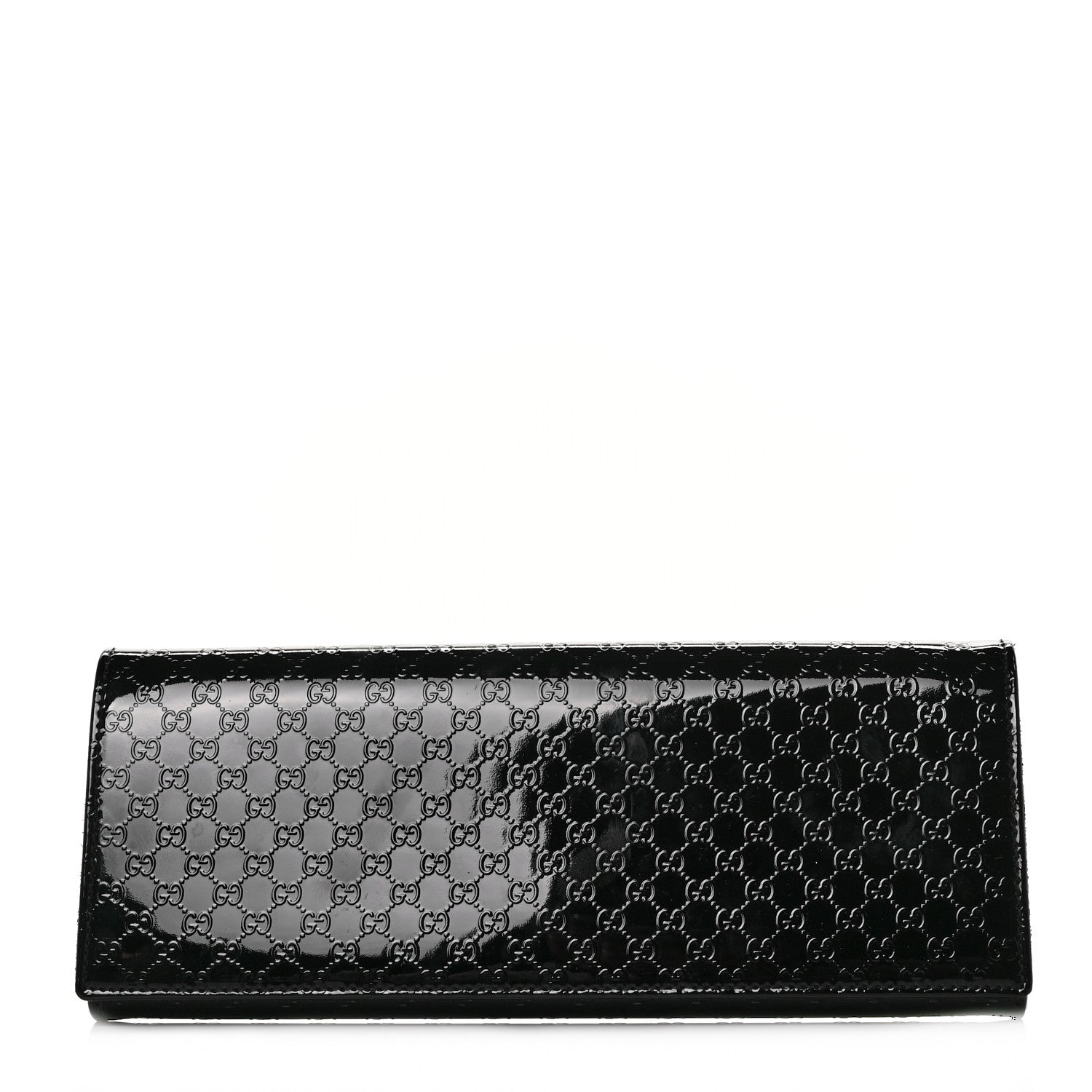 Gucci Patent Microguccissima Small Broadway Clutch Black 1 of 11