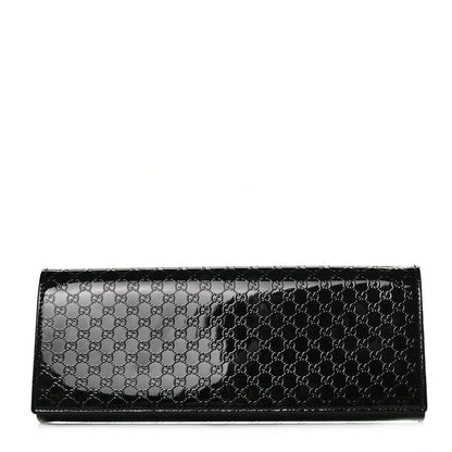 Gucci Patent Microguccissima Small Broadway Clutch Black 1 of 11