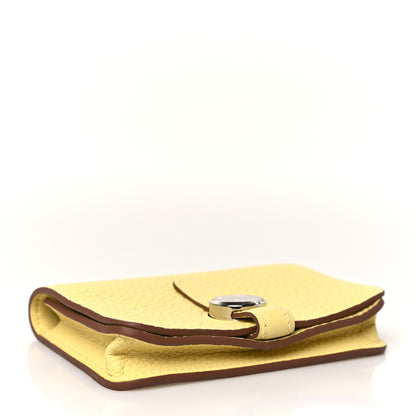 Hermes Togo Dogon Card Case Jaune Poussin 4 of 9