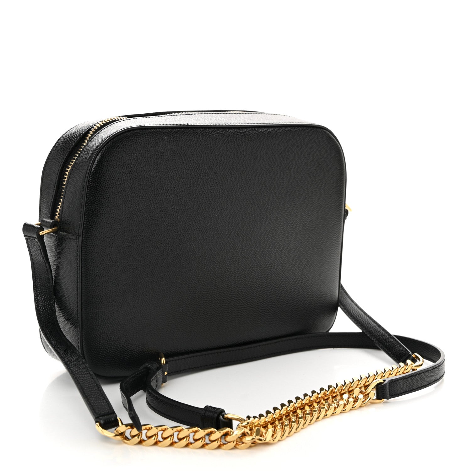 Saint Laurent Grain De Poudre Medium Classic Monogram Camera Bag Black 3 of 10