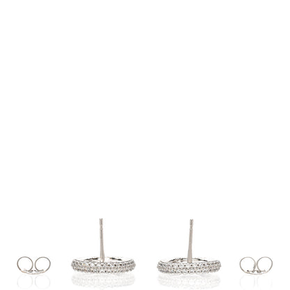 Louis Vuitton Metal Crystal Louise By Night Earrings Silver 3 of 6