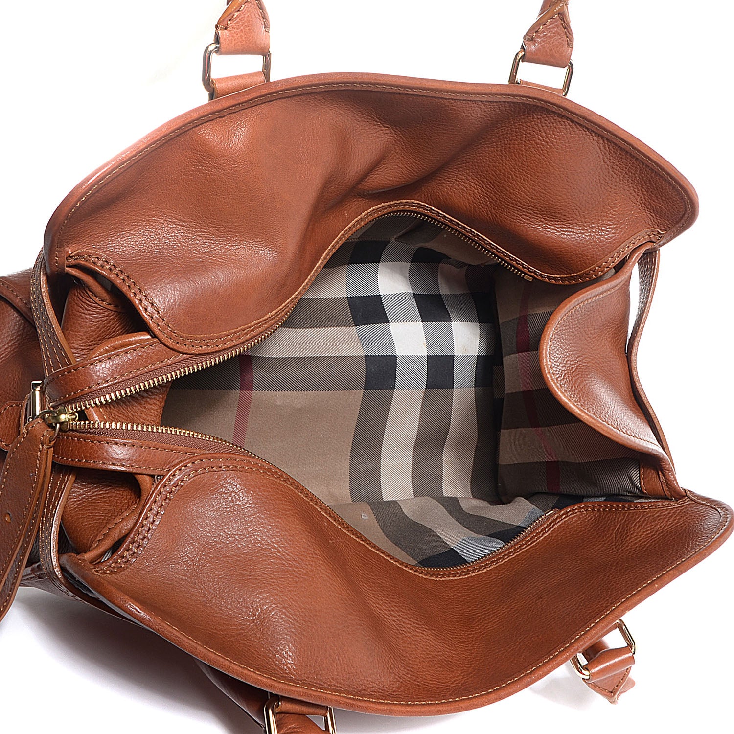 Burberry Leather Satchel Brown 5 of 9