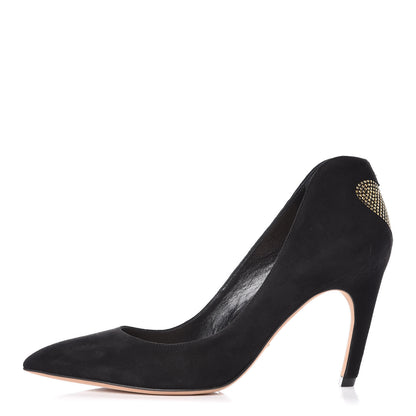 Christian Dior Suede Studded Dioramour Pumps 36.5 Black Gold 1 of 10