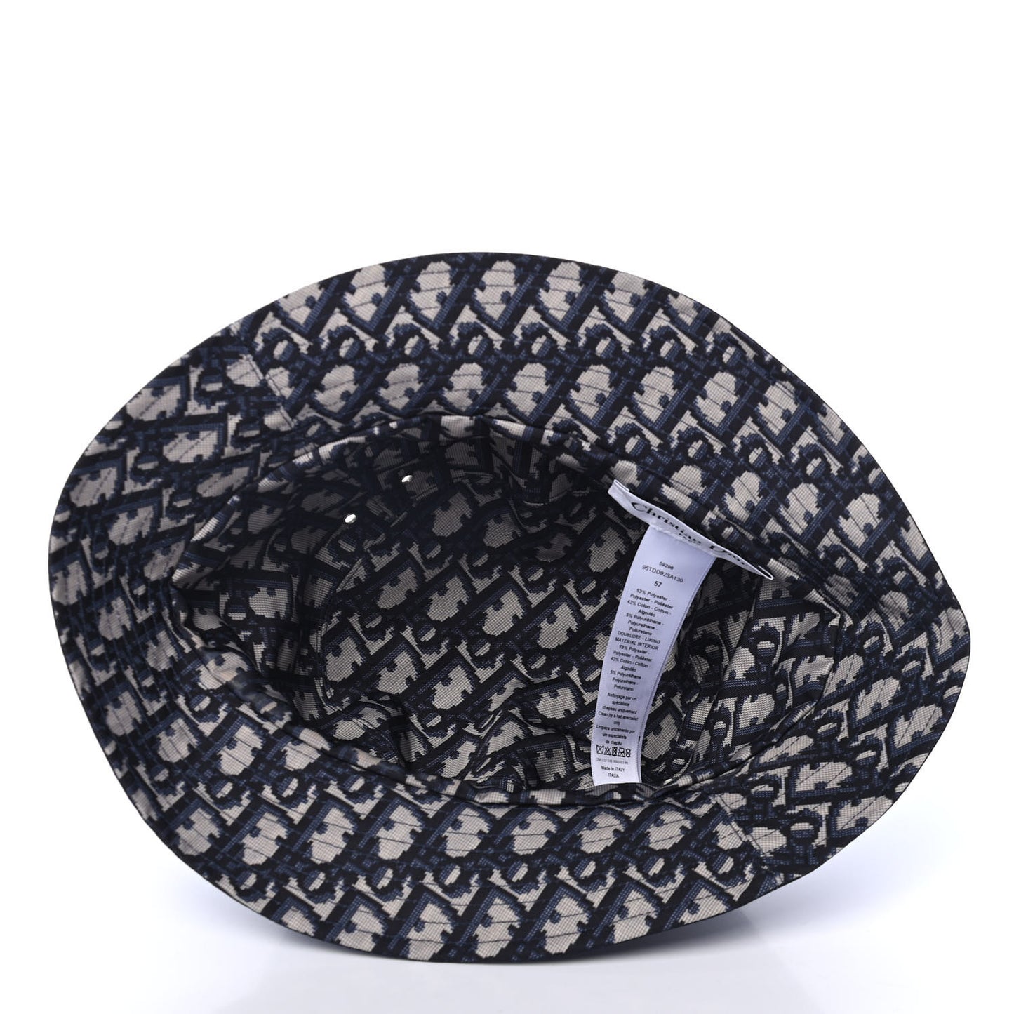 Oblique Reversible Teddy-D Brim Bucket Hat 57 Blue