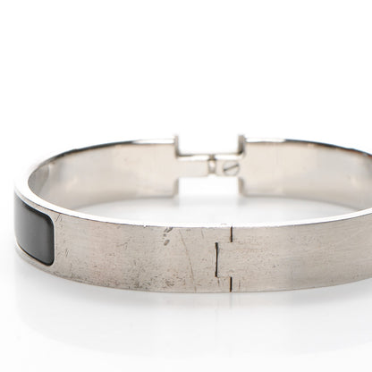 Hermes Enamel Narrow Clic Clac H Bracelet GM Black 3 of 6