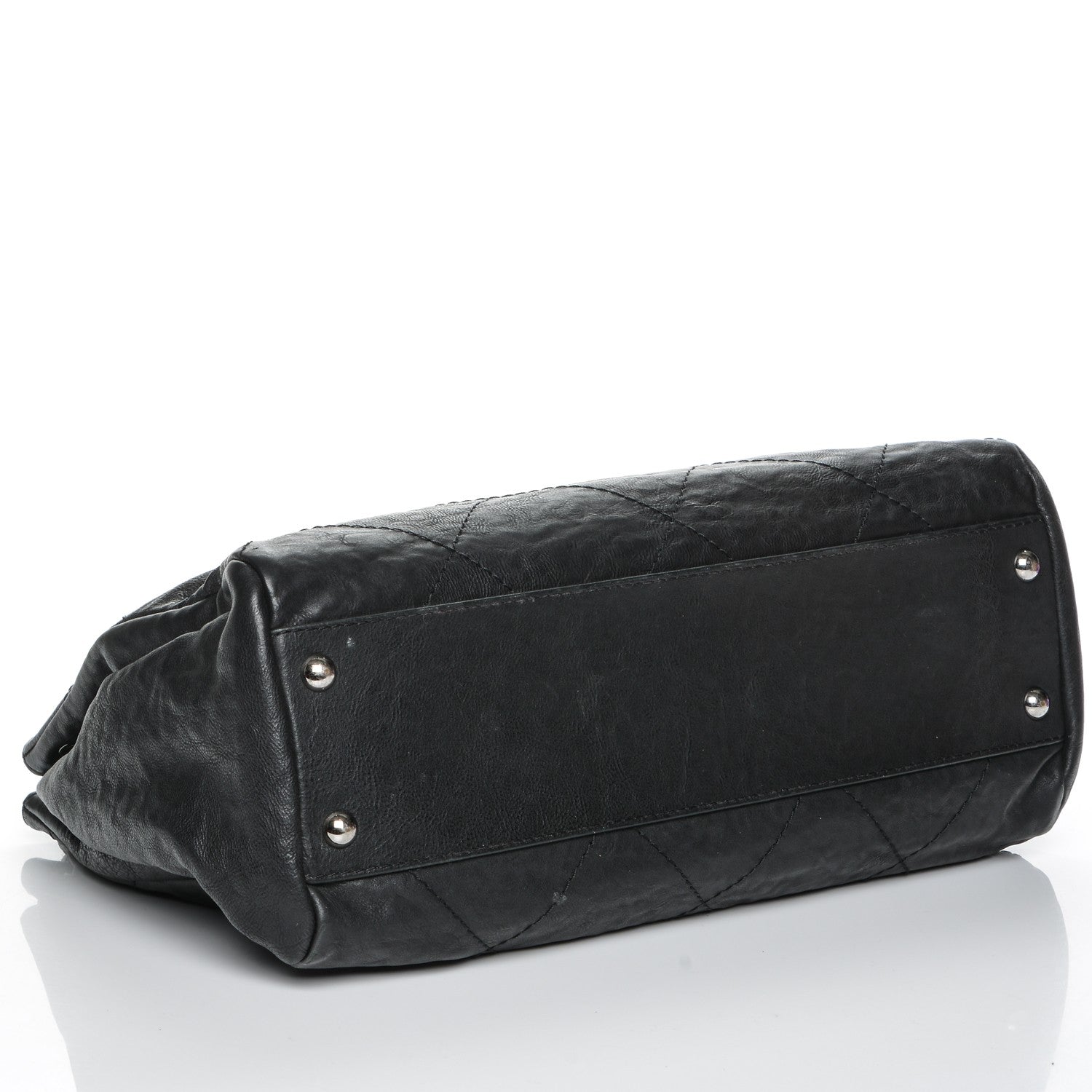 Chanel Calfskin Quilted Large Hamptons Flap Black 4 of 7