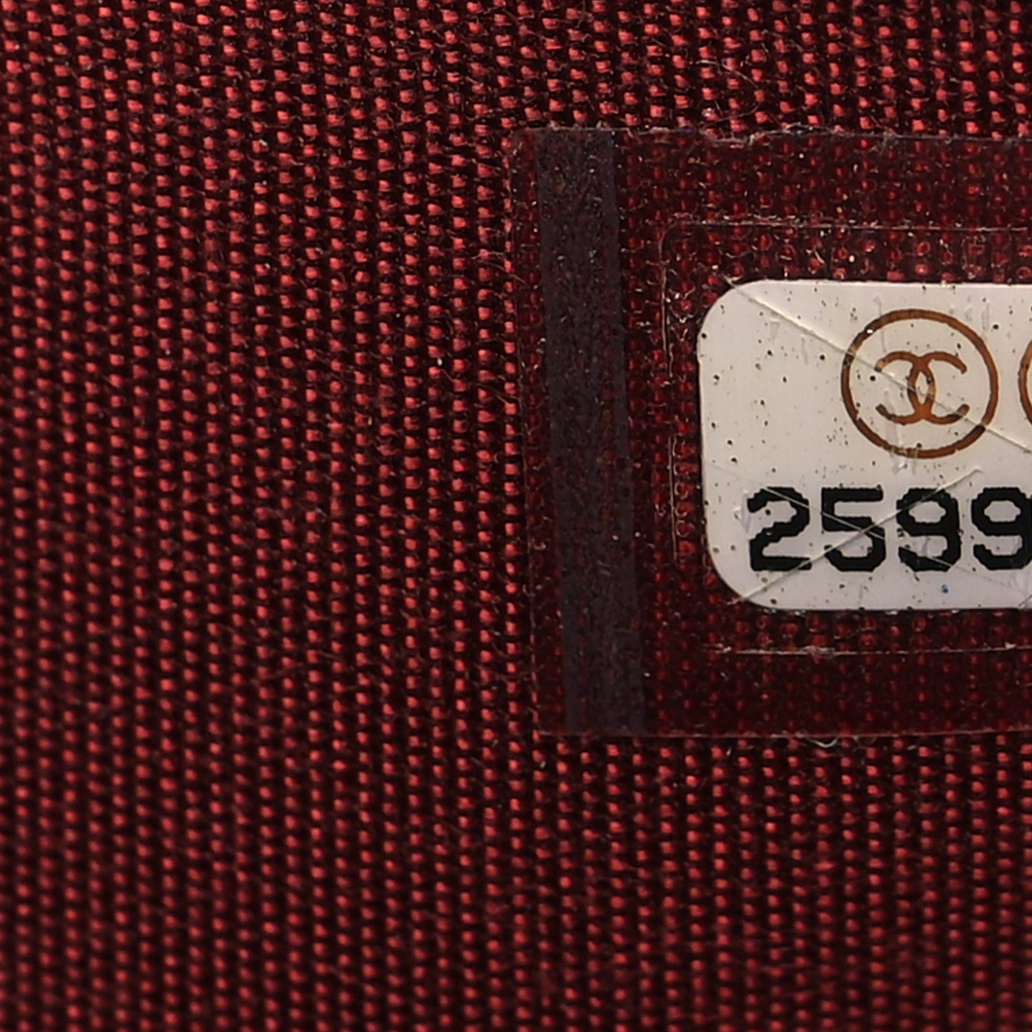 Caviar Quilted Compact Boy Wallet Burgundy