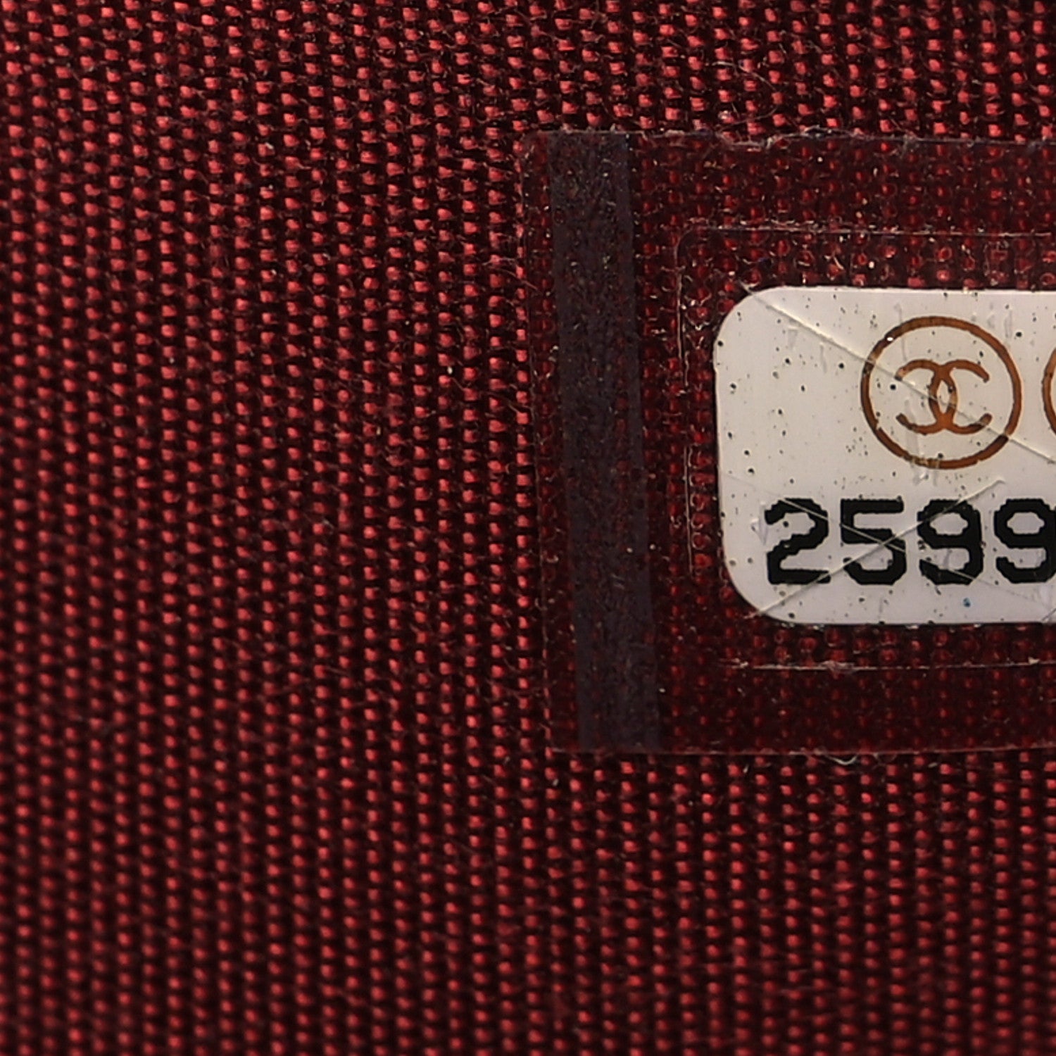 Chanel Caviar Quilted Compact Boy Wallet Burgundy 8 of 9