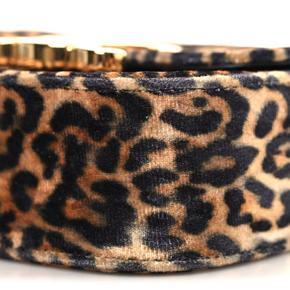 Celine Velvet Leopard Print Mini Triomphe Multicolor 9 of 9