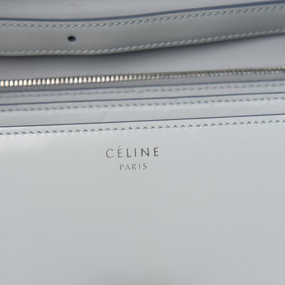 Celine Spazzolato Calfskin Medium Classic Box Flap Bag Glacier 6 of 10