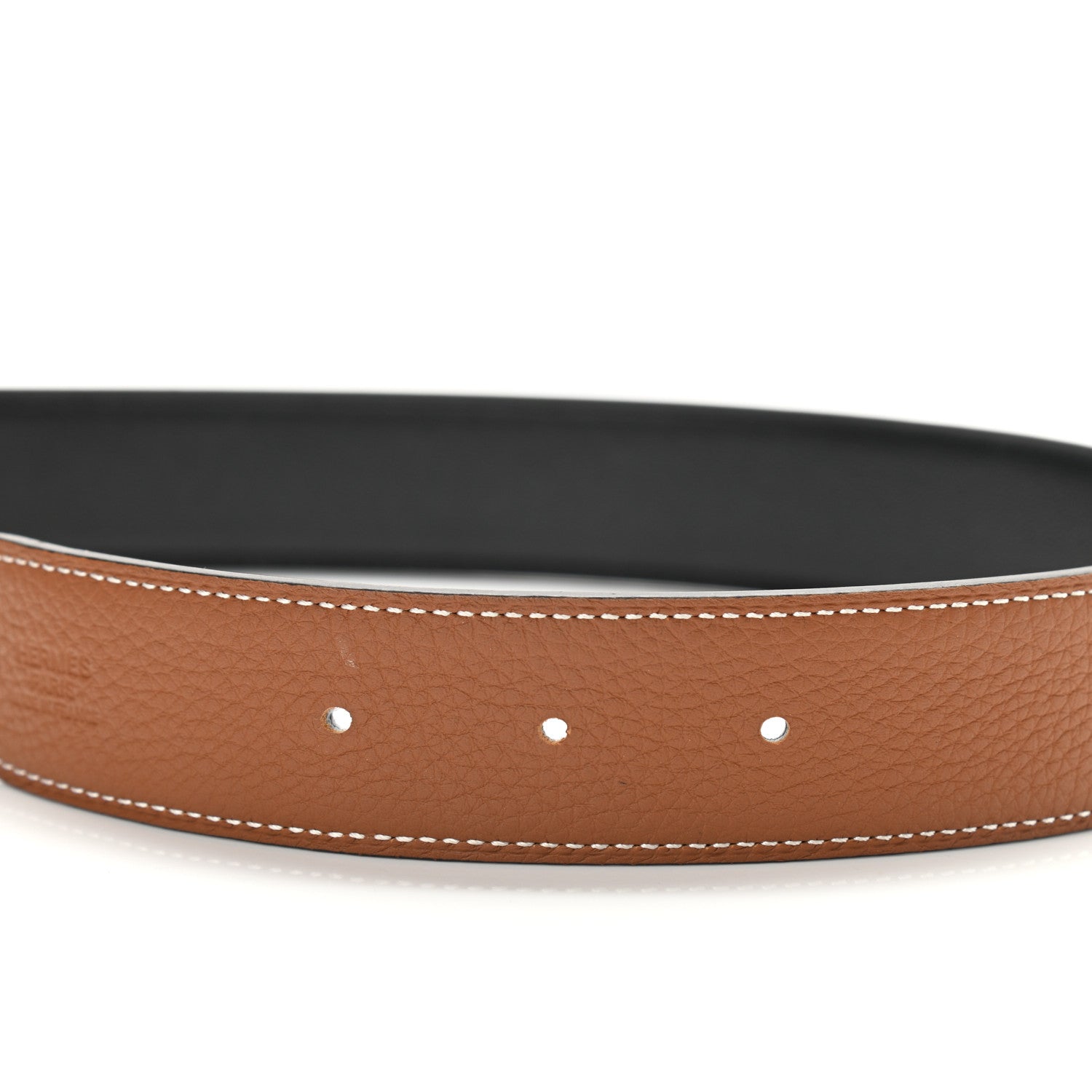 Hermes Swift Togo 32mm H Belt 80 Black Gold 4 of 5