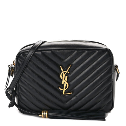 Saint Laurent SAINT LAURENT Calfskin Matelasse Monogram Lou Camera Bag Black 1 of 9