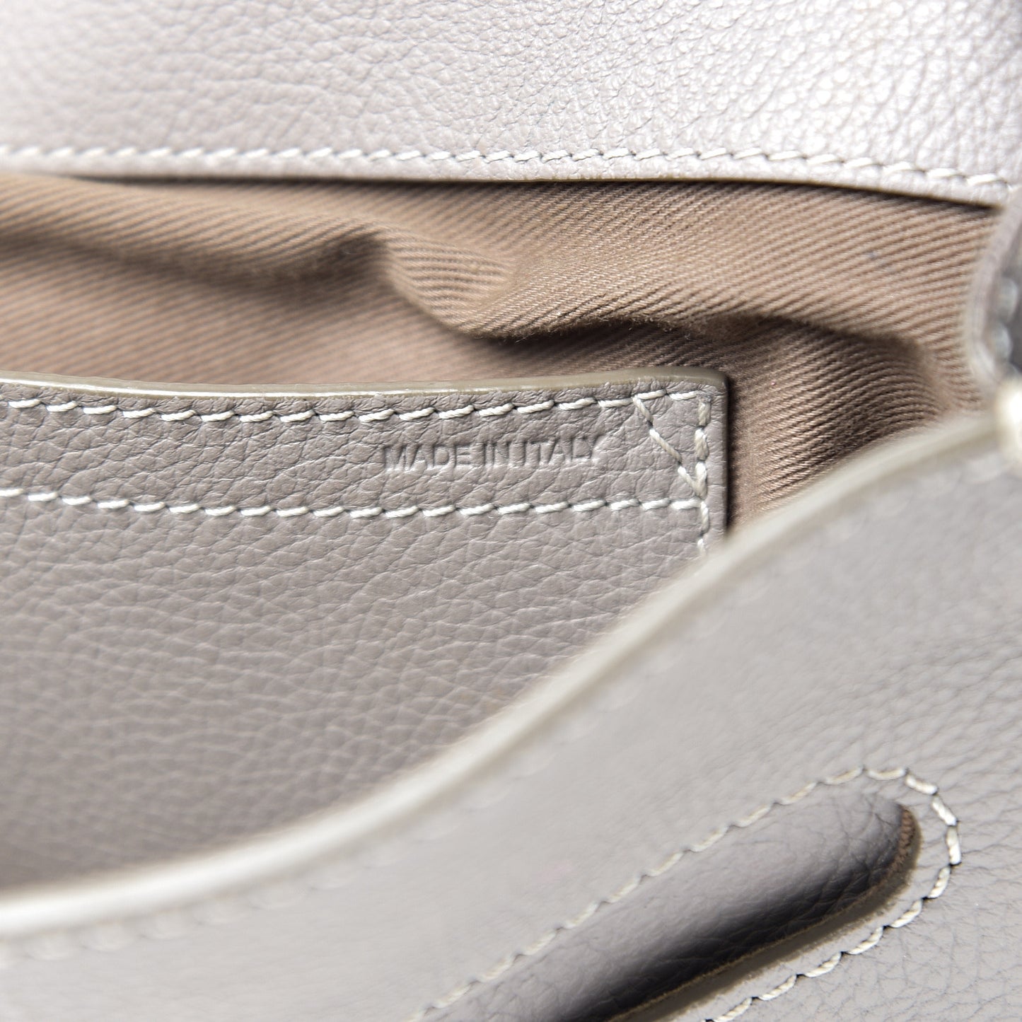 Calfskin Medium Marcie Round Crossbody Bag Cashmere Grey