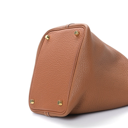 Hermes Taurillon Clemence Picotin Lock 18 PM Gold 9 of 10