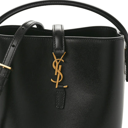 Saint Laurent Shiny Calfskin Le 37 Mini Bucket Bag Black 7 of 9