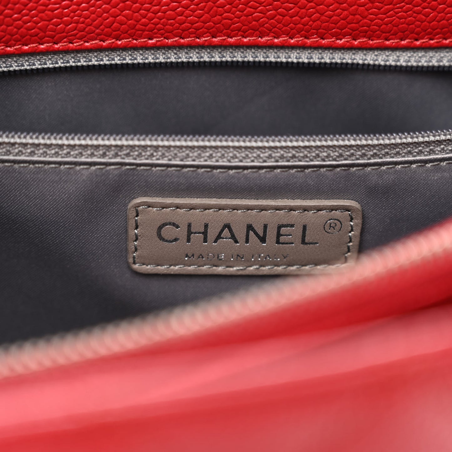 Caviar Quilted Grand Shopping Tote GST Red