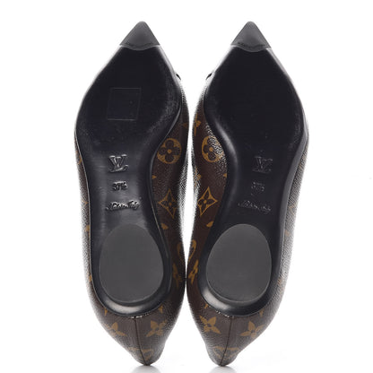 Louis Vuitton Patent Monogram Fetish Ballerina Flats 37.5 5 of 8