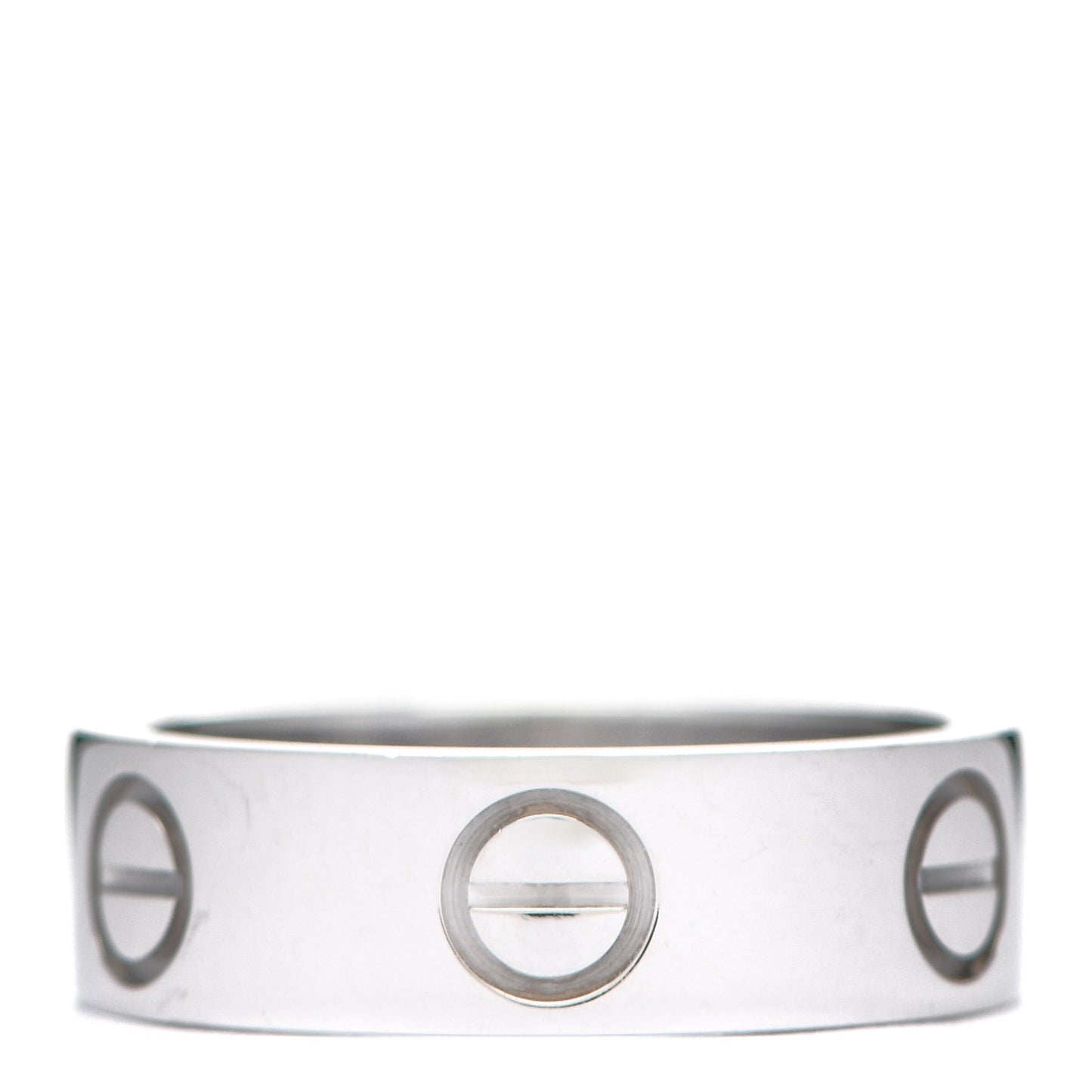 18K White Gold 5.5mm LOVE Ring 49 5