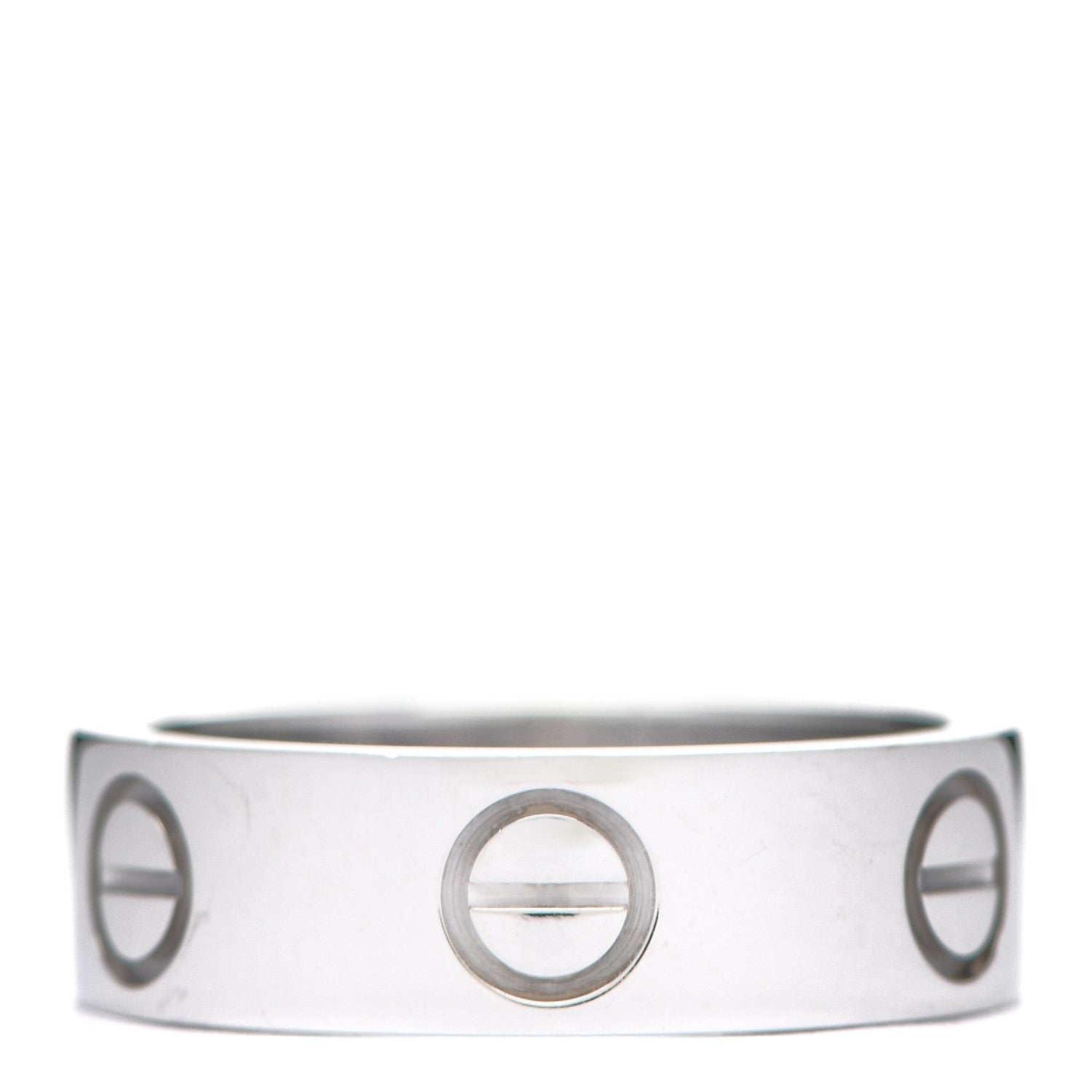 Cartier 18K White Gold 5.5mm LOVE Ring 49 5 3 of 4