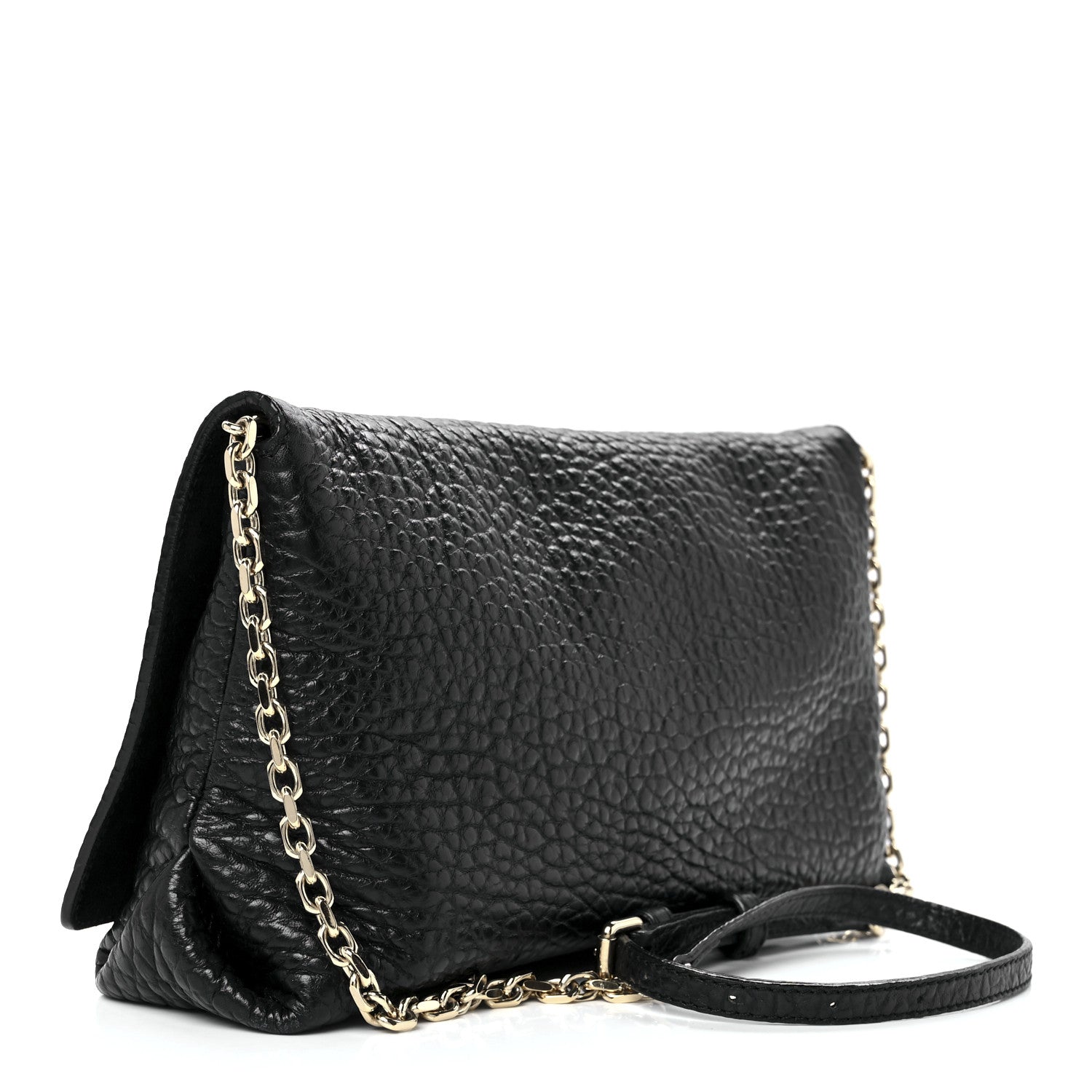 Burberry Signature Grain Small Madison Chain Clutch Black 2 of 10