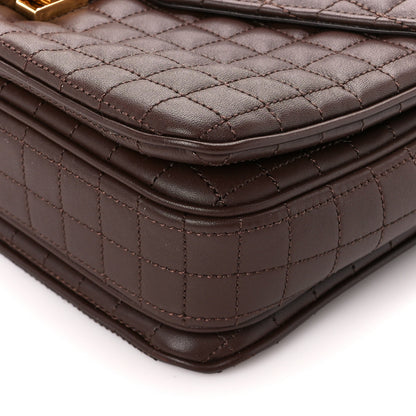 Celine Calfskin Quilted Medium C Bag Brown 12 of 12