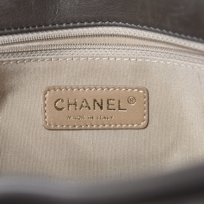 Chanel Calfskin Quilted Retro Chain Flap Dark Grey 8 of 11