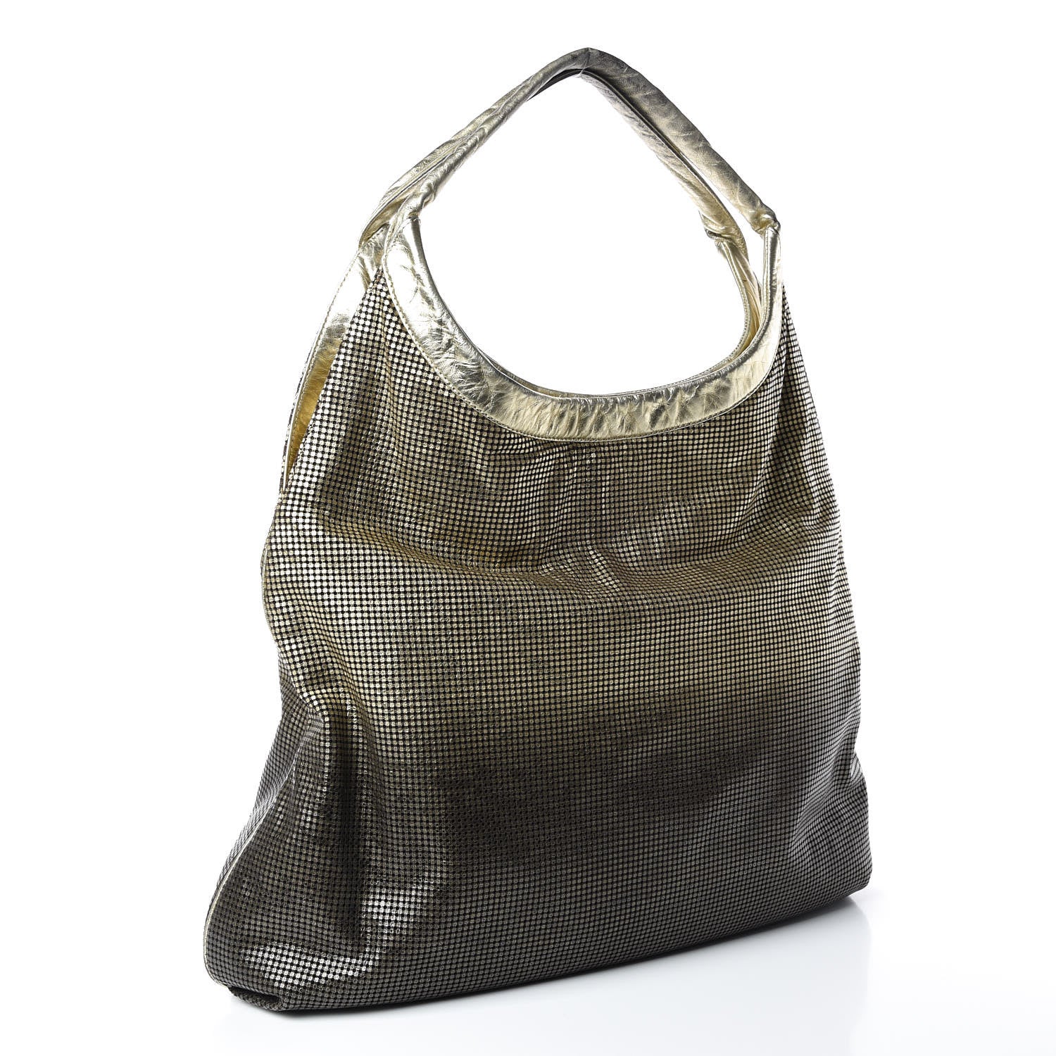 Chanel Metallic Perforated Lambskin Hollywood Hobo Silver 3 of 17