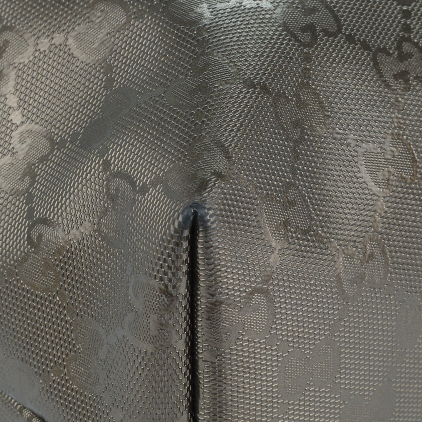 Imprime Monogram Medium Zippered Shopping Tote Pewter