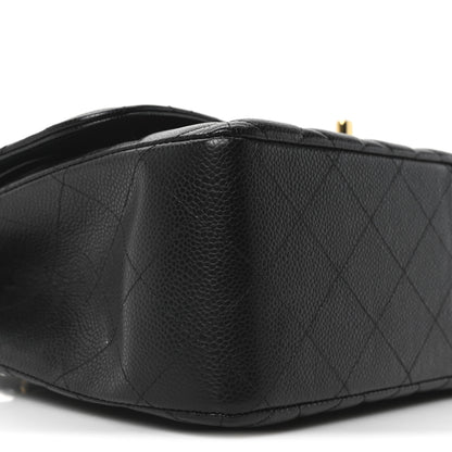 Chanel Caviar Quilted Jumbo Double Flap Black 9 of 10