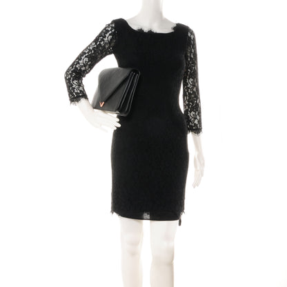 Alexander Wang Soft Pebbled Prisma Skeletal Clutch Black 2 of 6
