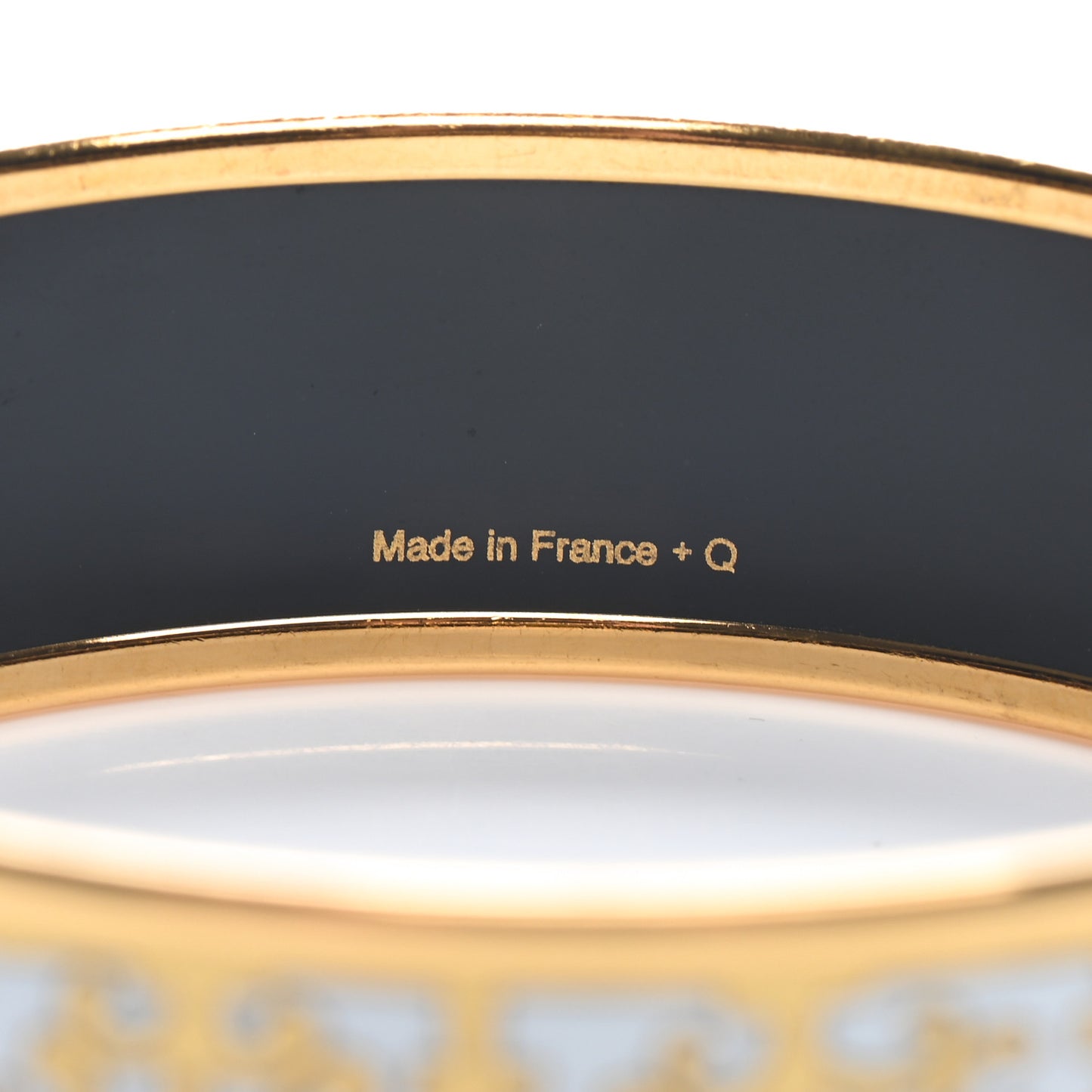 Enamel Printed Wide Balcons du Guadalquivir Bracelet 62 Gold