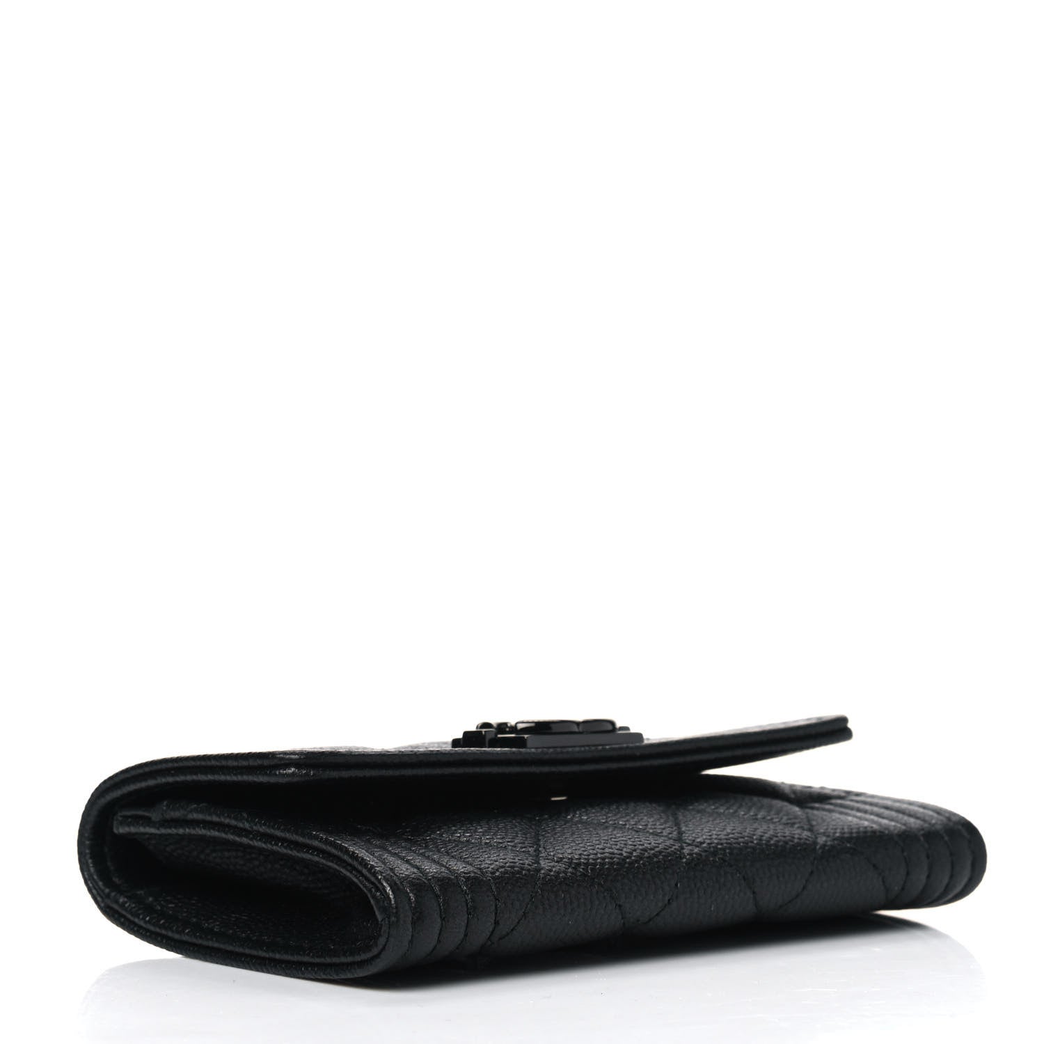 Chanel Caviar Quilted Boy Flap Card Holder So Black 3 of 4