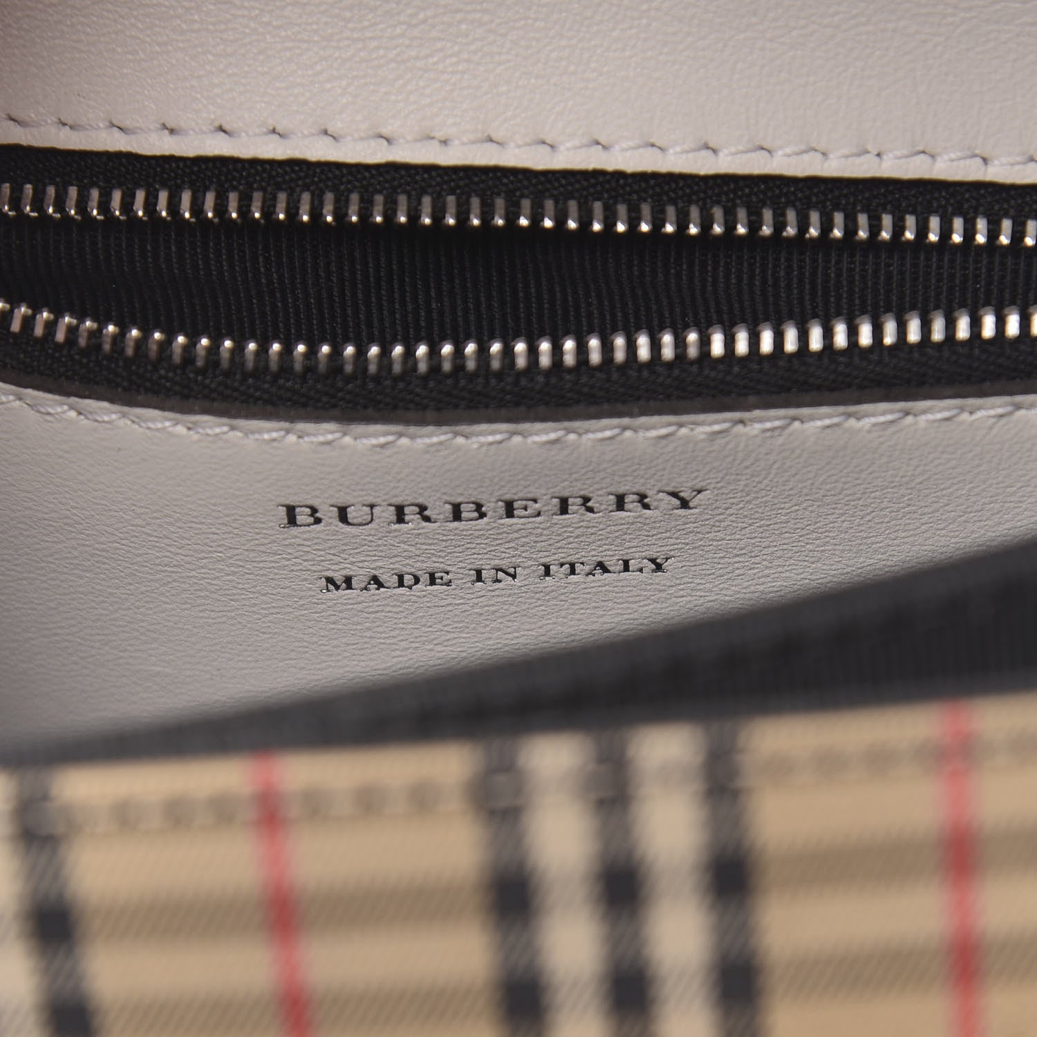 Burberry Smooth Calfskin 1983 Knight Check Link Shoulder Bag White 6 of 9