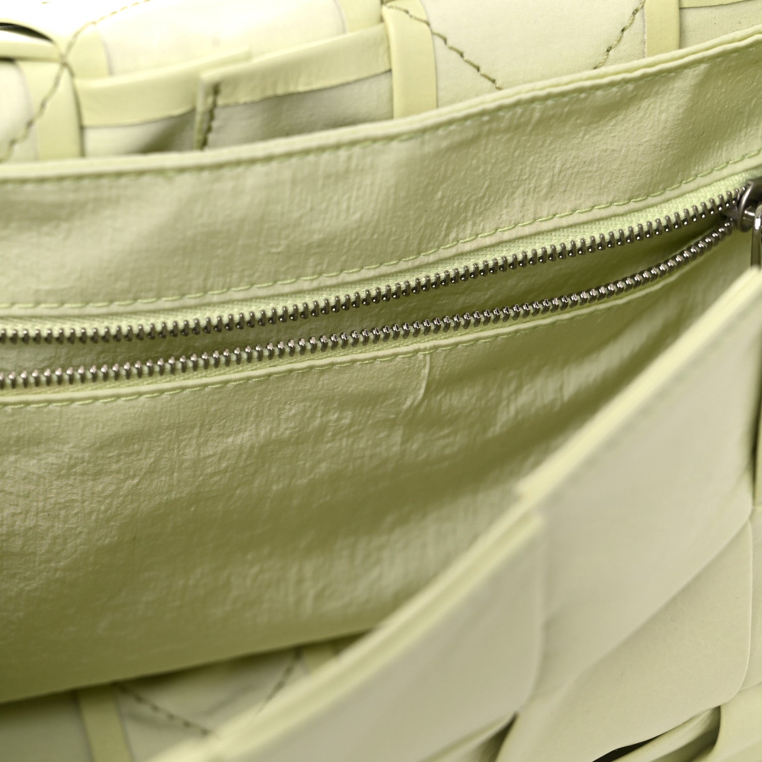 Bottega Veneta Calfskin Intrecciato Cassette Crossbody Bag Lemon Washed 6 of 11