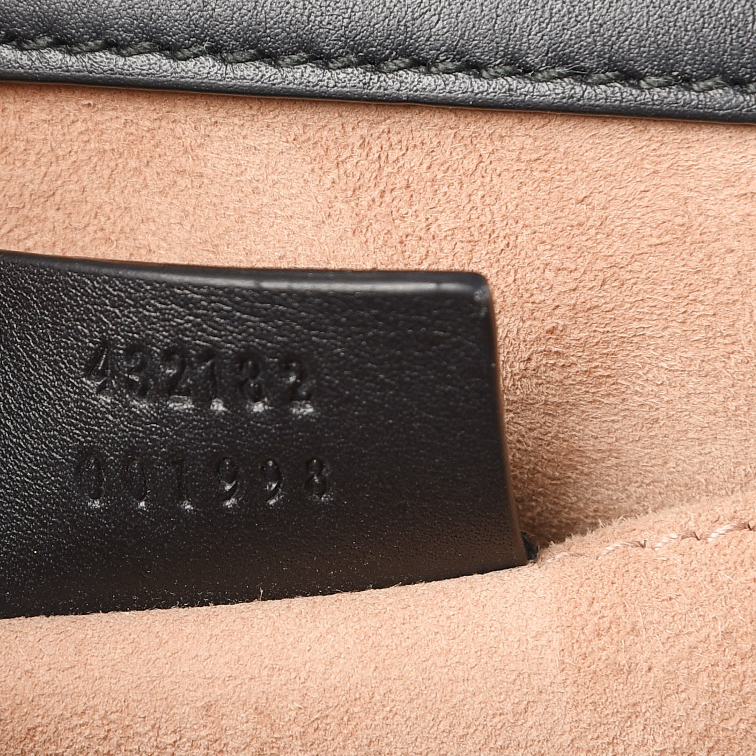 Gucci Calfskin Studded Small Padlock Shoulder Bag Black 6 of 9
