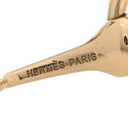Hermes Permabrass Mors Scarf Ring Gold 3 of 4