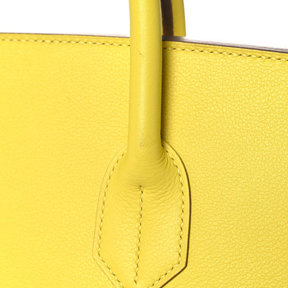 Hermes Toile De Camp Evercolor HAC Birkin 40 Ficelle Lime 11 of 11